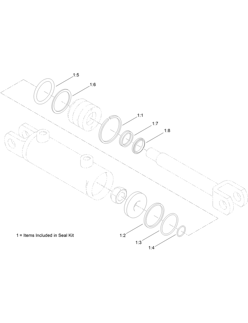 Hydraulic Cylinder Assembly No AU8HC21004