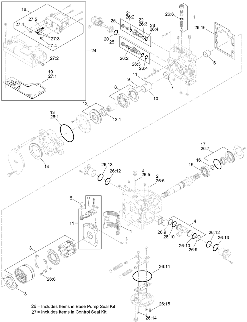 Hydrostat Pump Assembly No 132 4243
