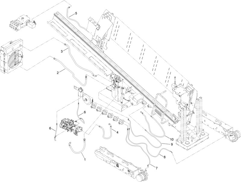 Main Frame Hydraulic Hose Assembly No 5