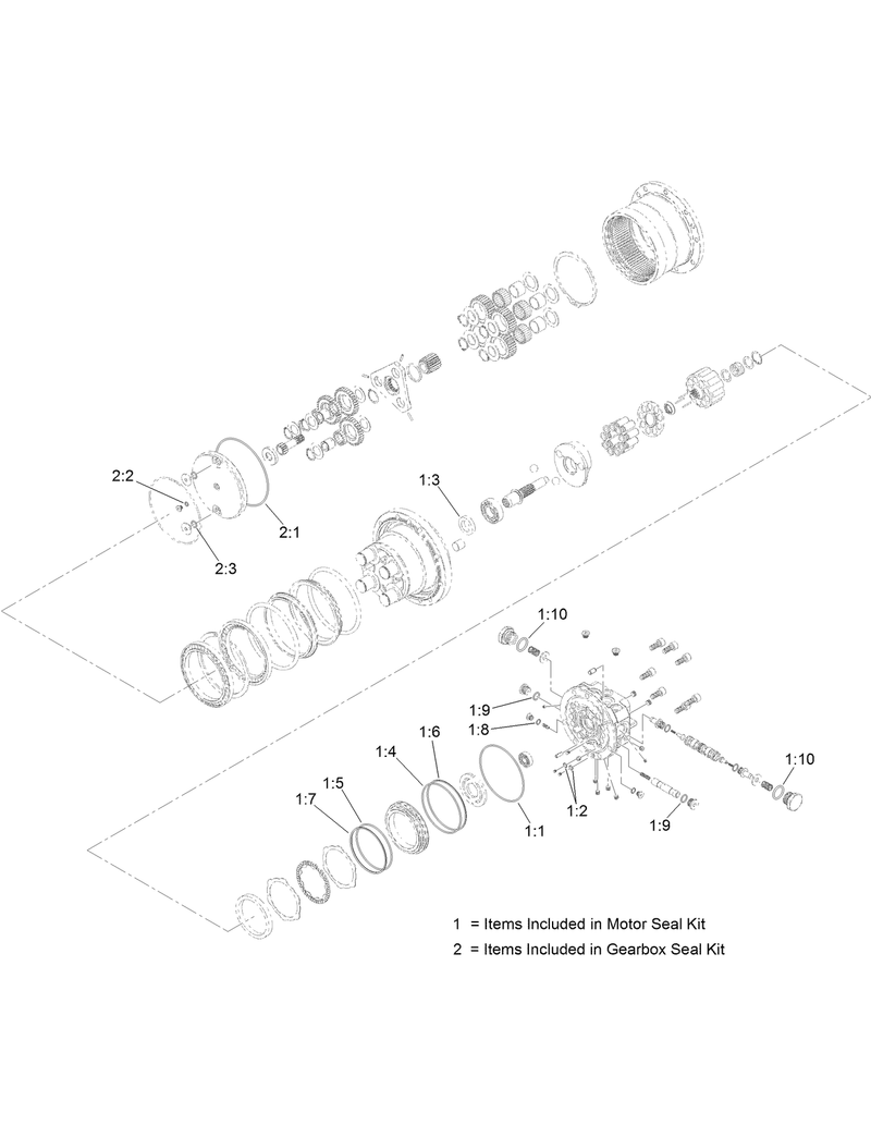 Planetary Gearbox Assembly No AU8GB85014
