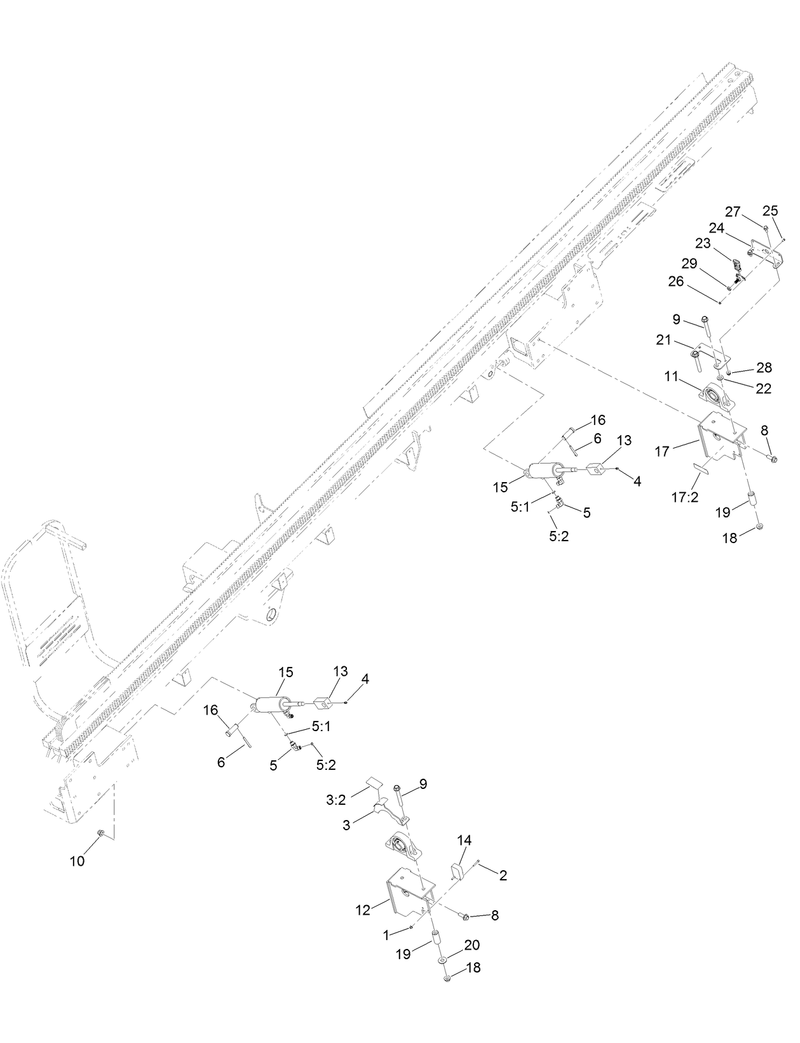 Rod Box Bearing and Cylinder Assembly