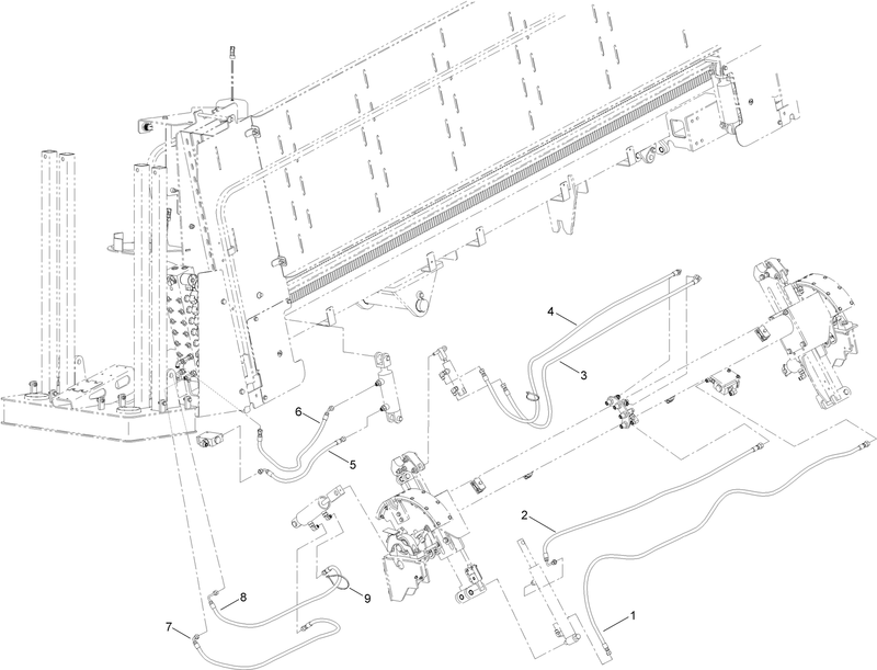 Thrust Frame Hydraulic Hose Assembly No 5