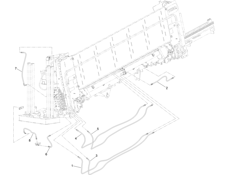 Thrust Frame Hydraulic Hose Assembly No 7
