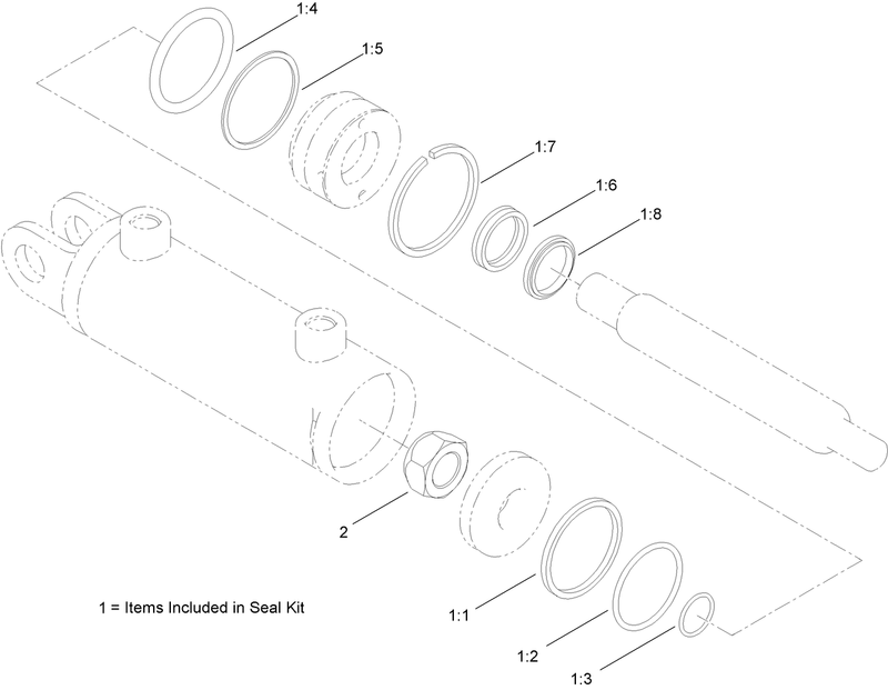 Hydraulic Cylinder Assembly No AU8HC20005