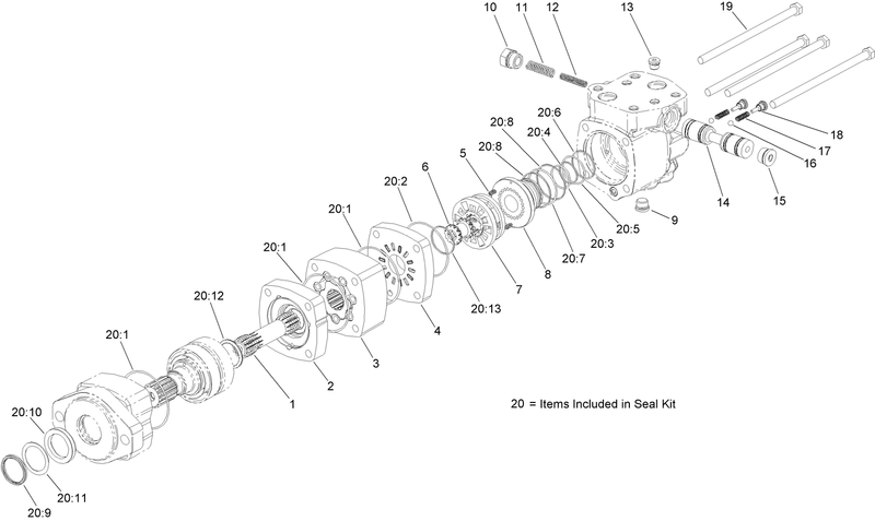 Hydraulic Motor Assembly No AU8HM24035