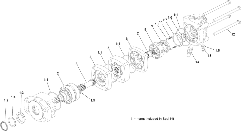Hydraulic Motor Assembly No AU8HM24061