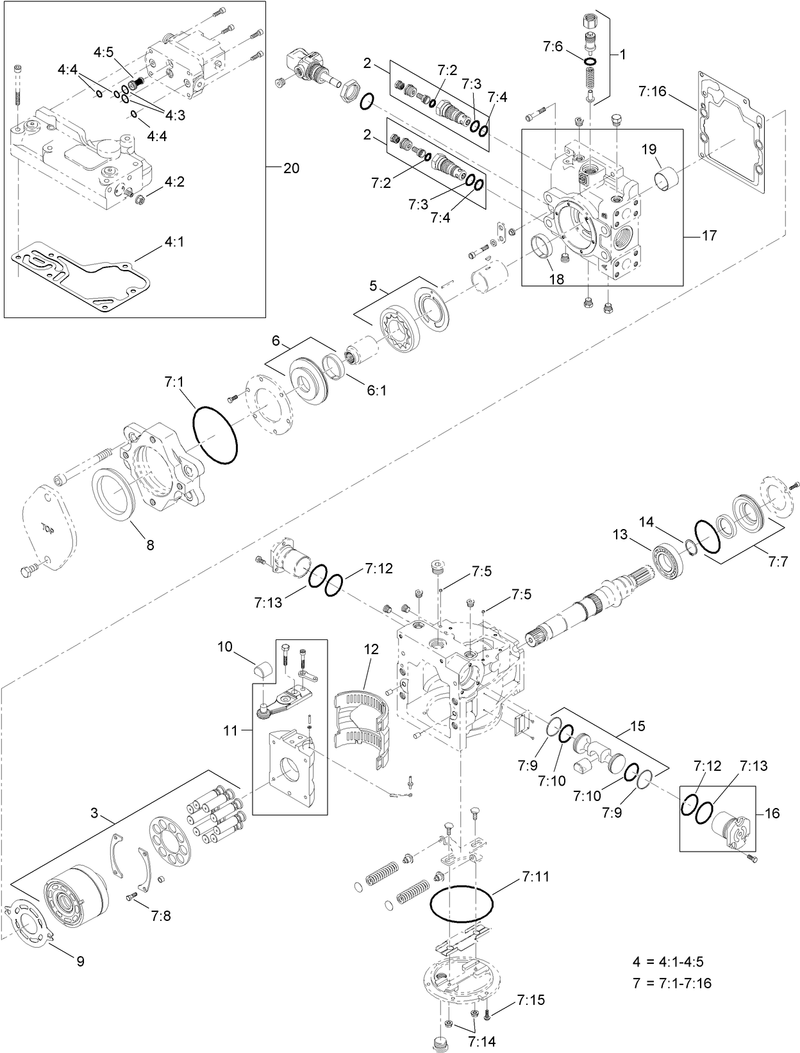 Hydrostat Pump Assembly No AU8PH60051