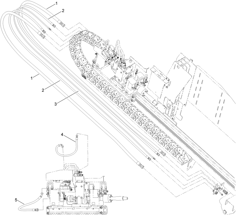 Main Frame Hydraulic Hose Assembly No 1