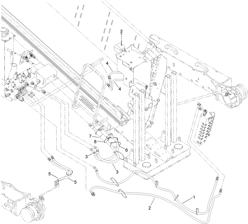 Main Frame Hydraulic Hose Assembly No 2