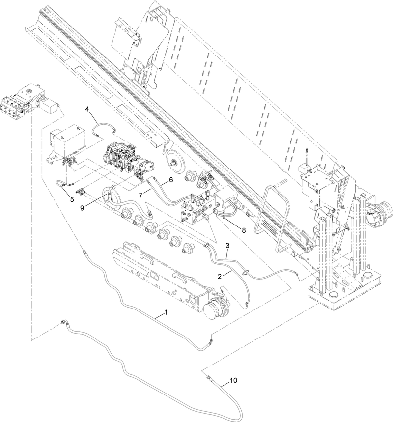 Main Frame Hydraulic Hose Assembly No 4