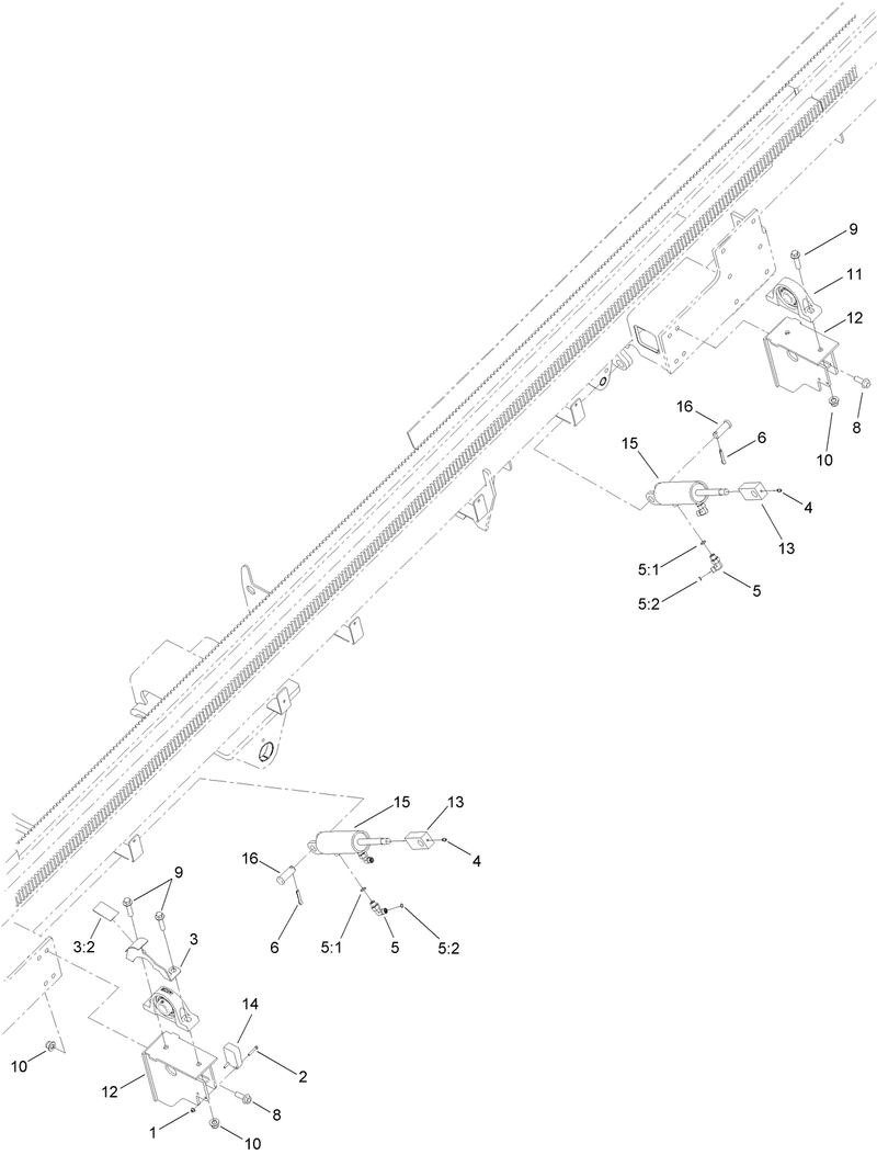 Rod Box Bearing and Cylinder Assembly