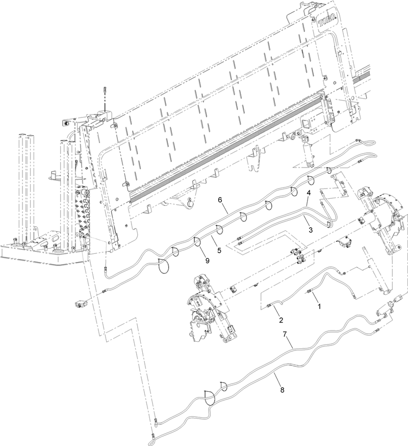 Thrust Frame Hydraulic Hose Assembly No 6