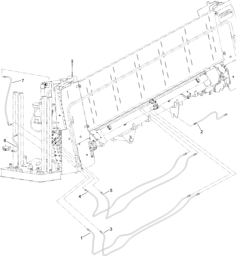 Thrust Frame Hydraulic Hose Assembly No 7