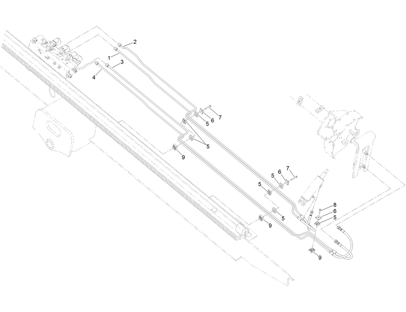 Front Cam Hydraulic Tube Assembly