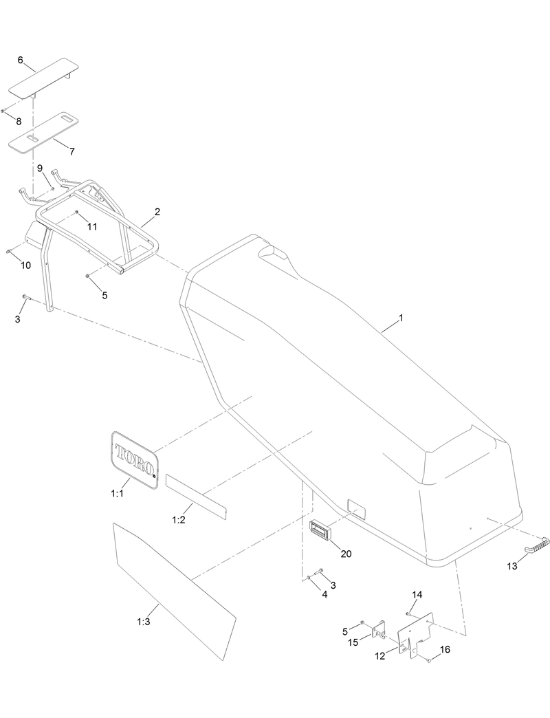 Front Hood Assembly No 133 9530