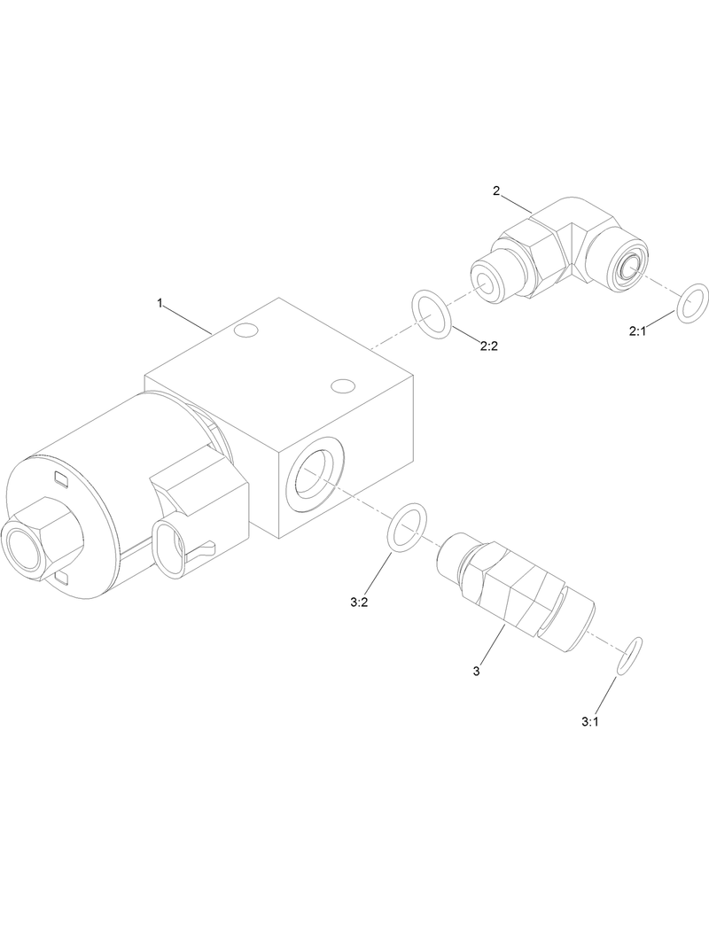 Front Proportional Relief Manifold Assembly