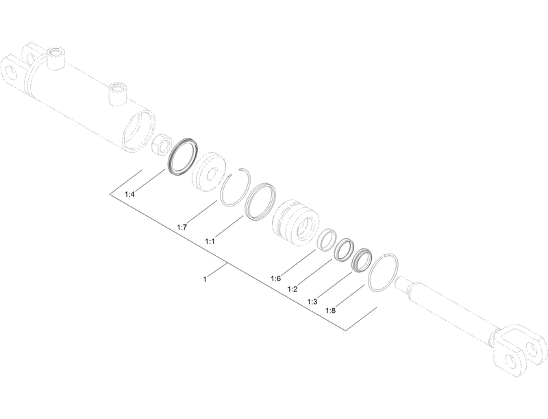 Hydraulic Cylinder Assembly No 132 5740
