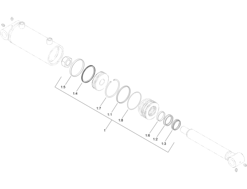 Hydraulic Cylinder Assembly No 133 5958