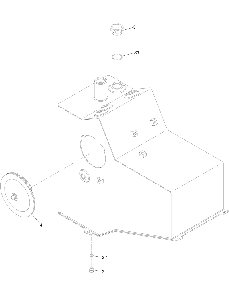 Hydraulic Tank Assembly No 136 6052