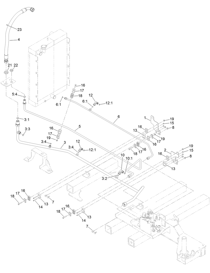 Radiator and Oil Cooler Hydraulic Hose Assembly