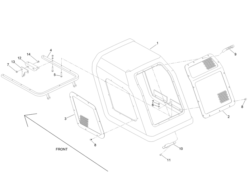 Rear Hood Assembly No 133 9540