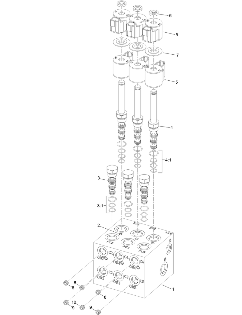 Setup Manifold Assembly No 133 5955