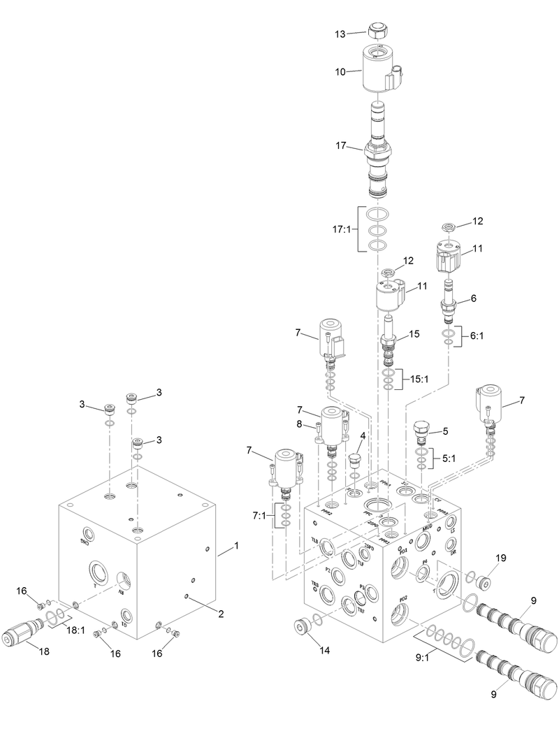 Traction Manifold Assembly No 133 5950