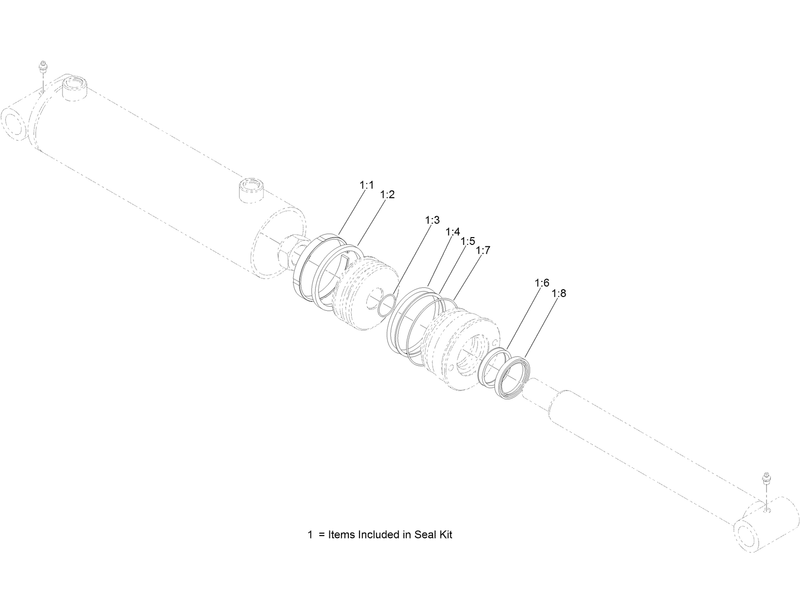 Hydraulic Cylinder Assembly No AU116296