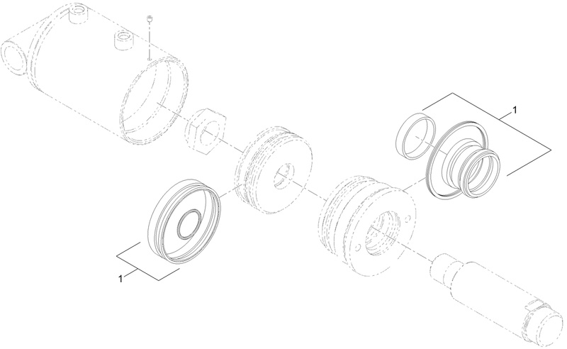 Hydraulic Cylinder Assembly No AU116939