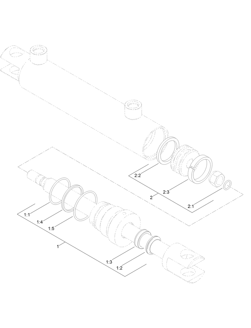 Hydraulic Cylinder Assembly No AU118214