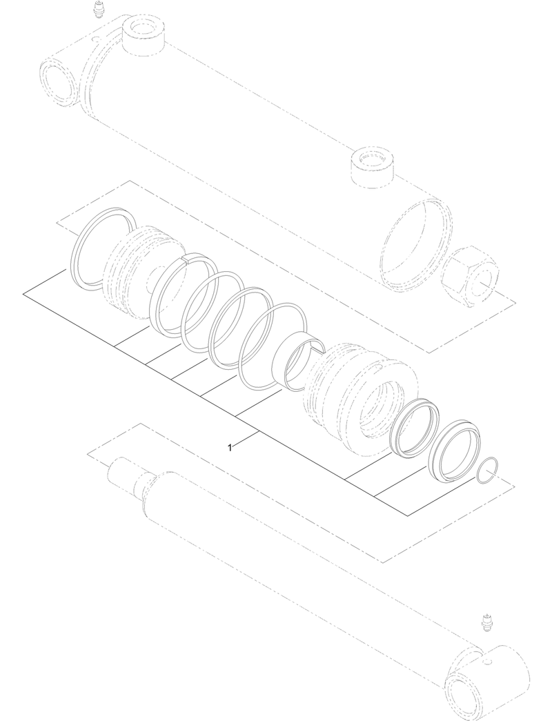 Hydraulic Cylinder Assembly No AU8HC25036