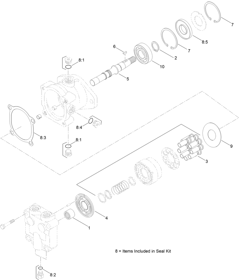 Hydraulic Motor Assembly No AU118007