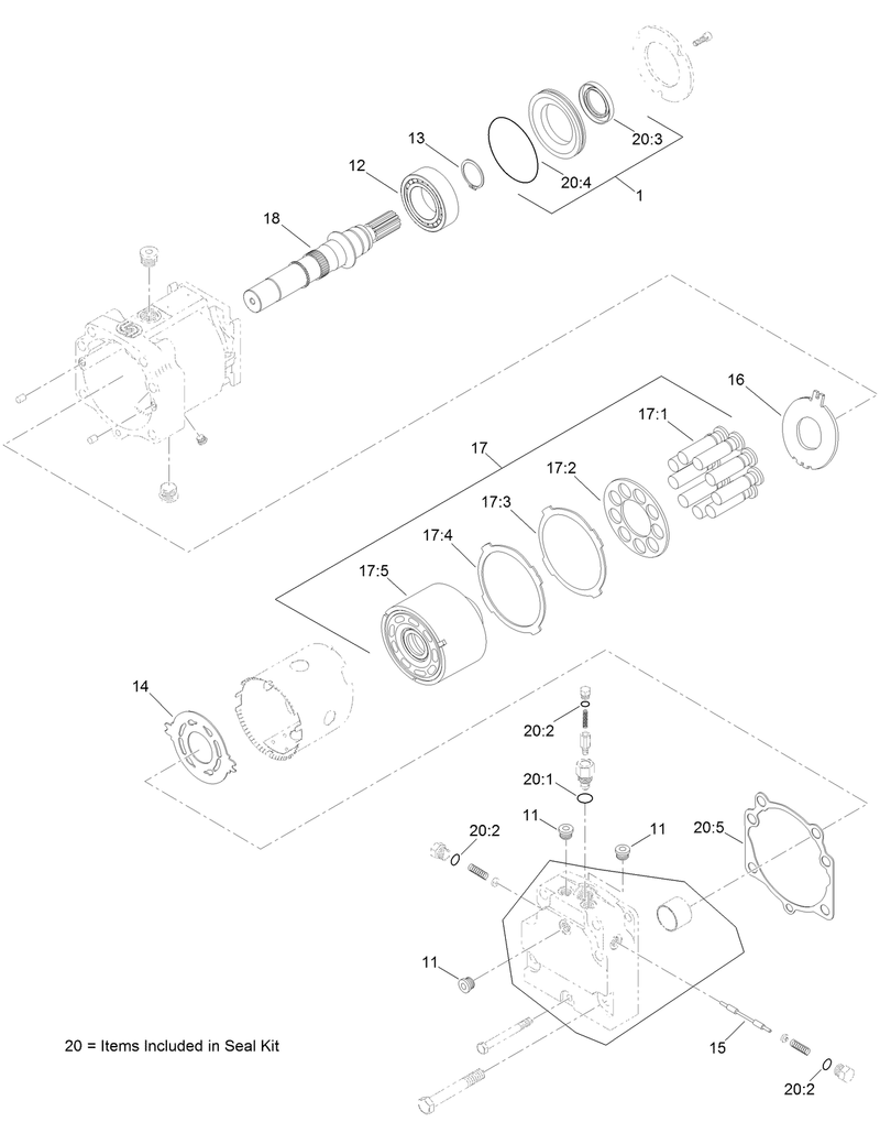 Hydraulic Motor Assembly No AU8HM50016