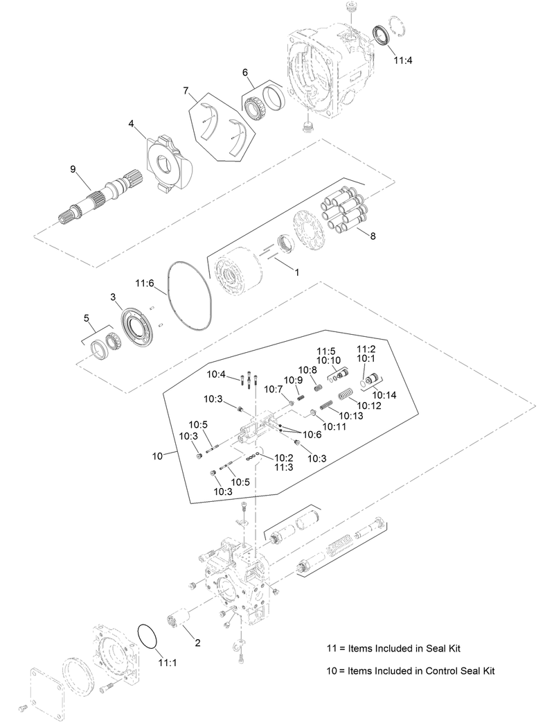 Hydraulic Pump Assembly No AU116306