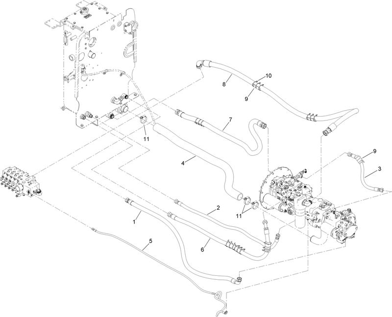 Hydraulic Pump Hose Assembly No 1
