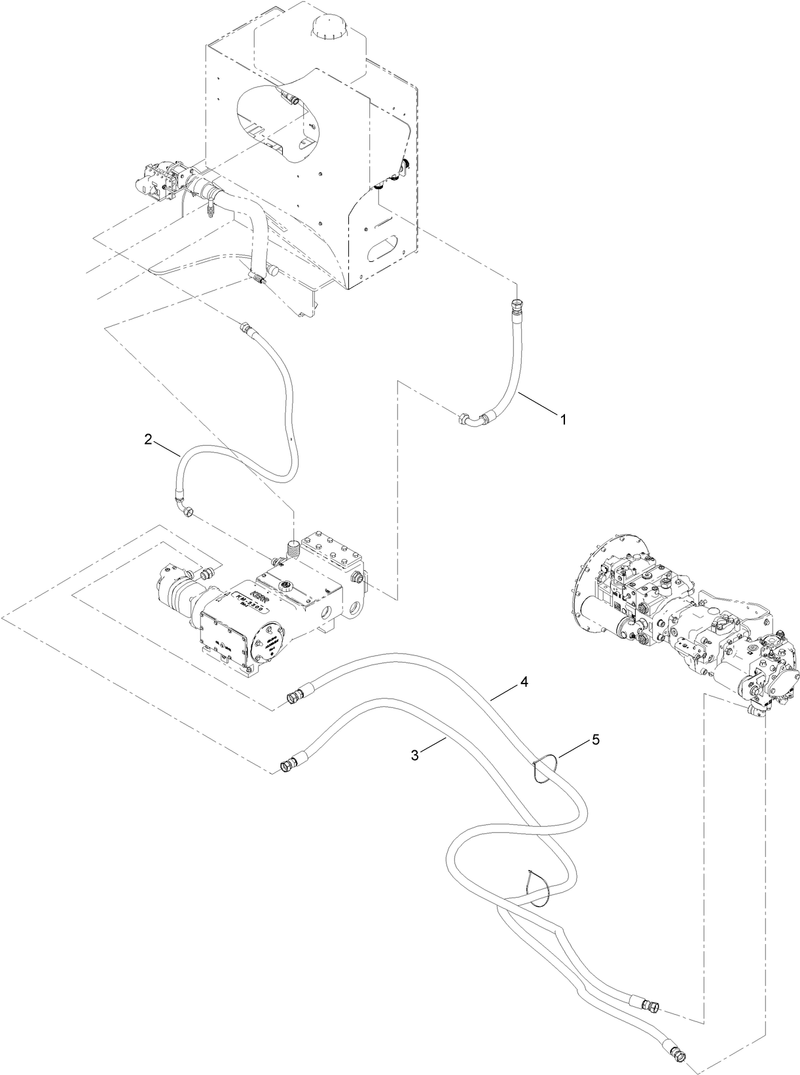 Hydraulic Pump Hose Assembly No 4