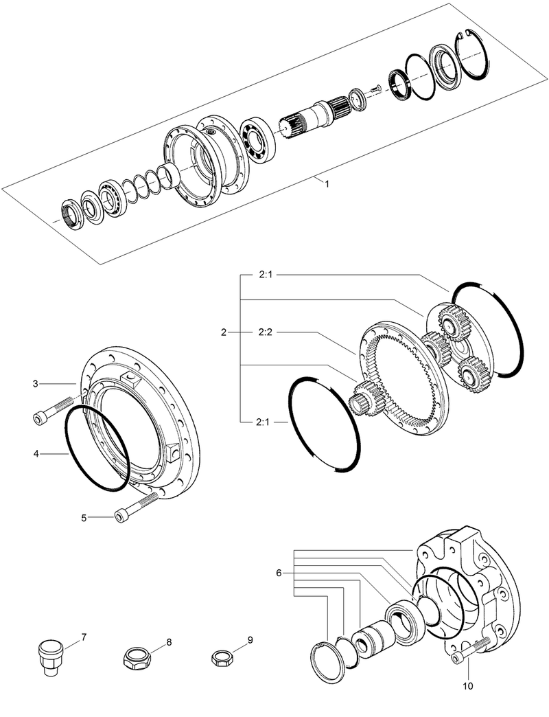 Planetary Gearbox Assembly No AU8GB80064