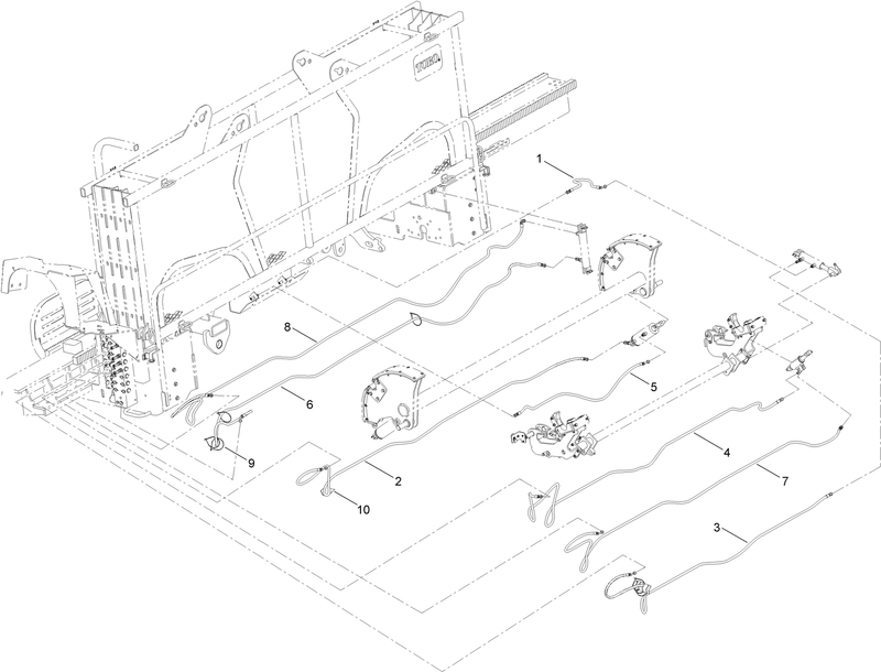 Thrust Frame Hydraulic Hose Assembly No 4