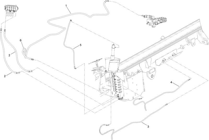 Thrust Frame Hydraulic Hose Assembly No 5