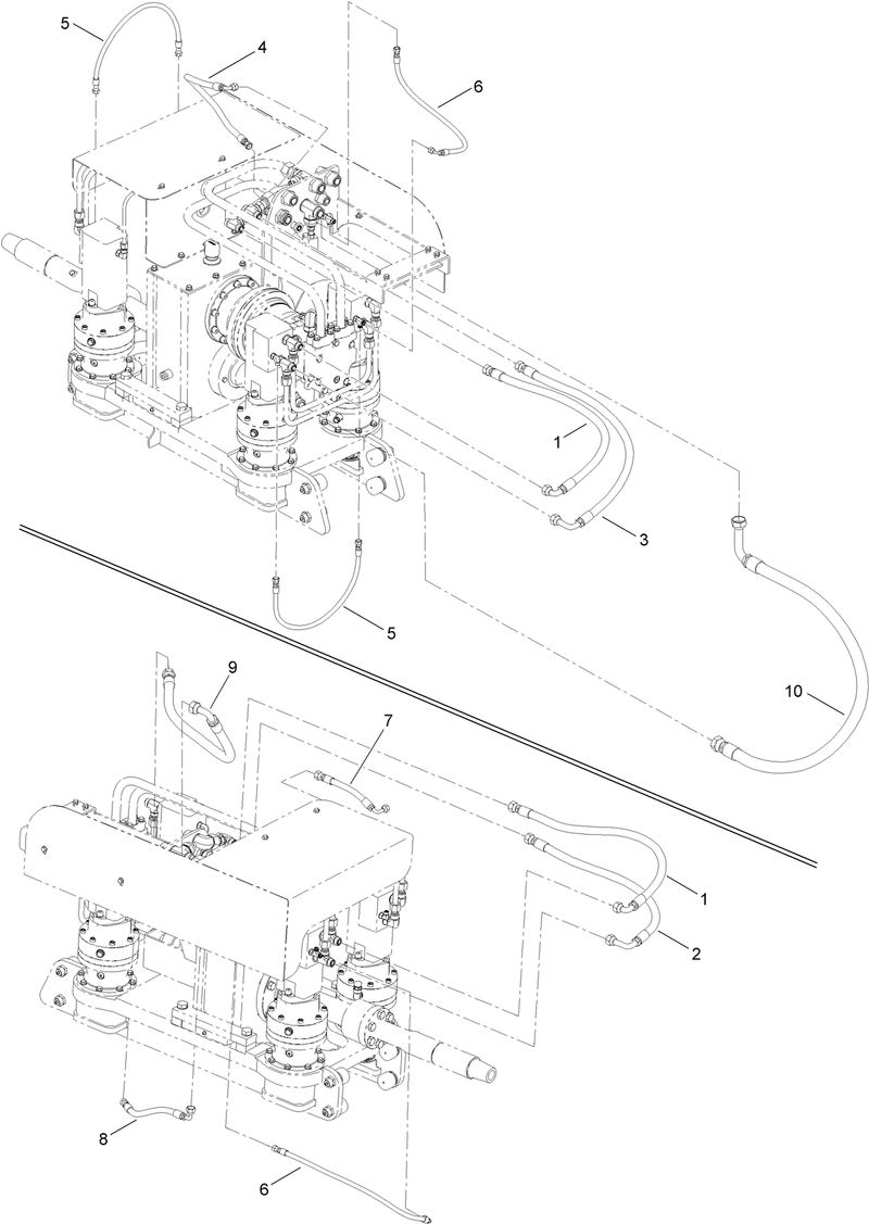 Thrust Frame Hydraulic Hose Assembly No 7