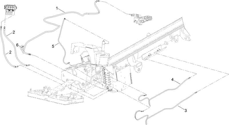 Thrust Frame Hydraulic Hose Assembly No 5