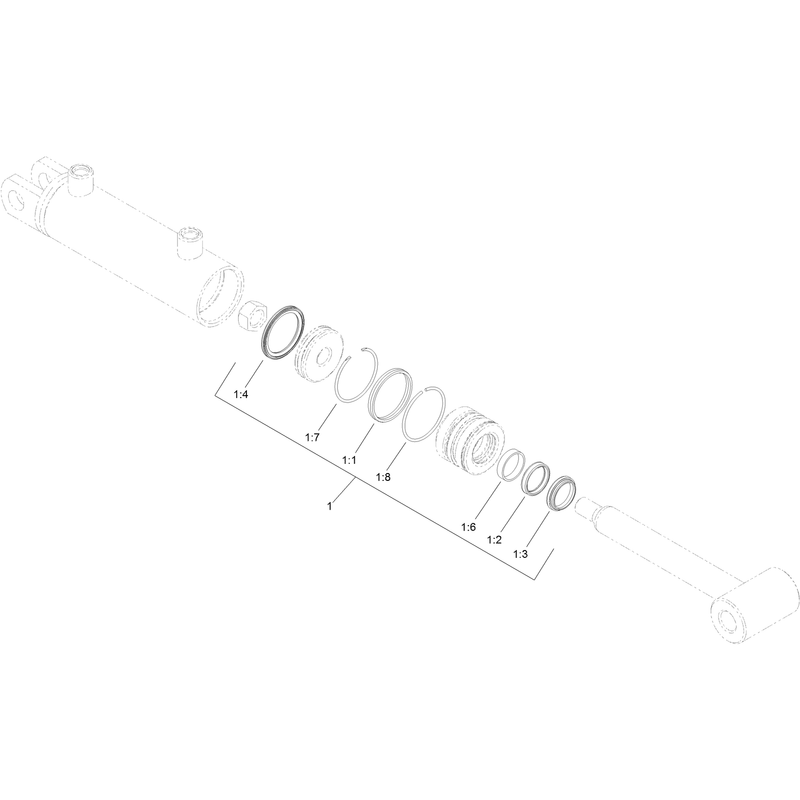 Hydraulic Cylinder Assembly No 133-9466