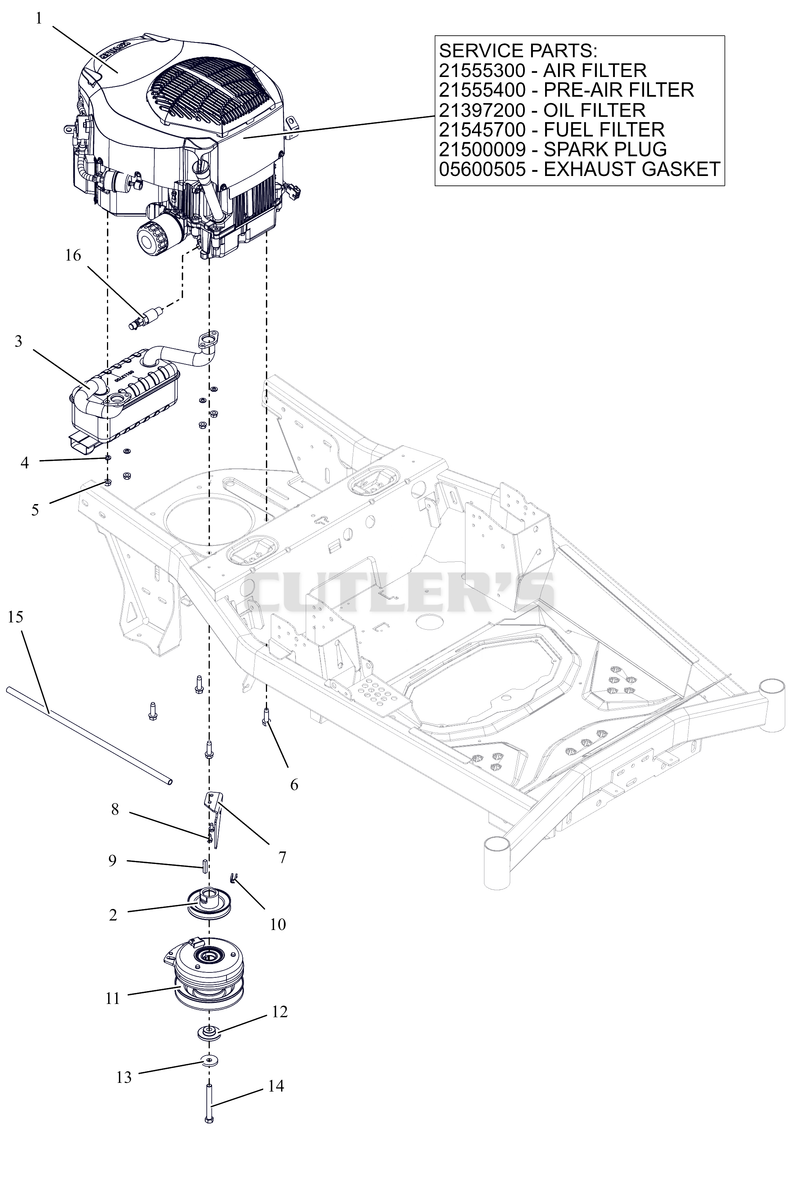 Engine - Kohler KT740
