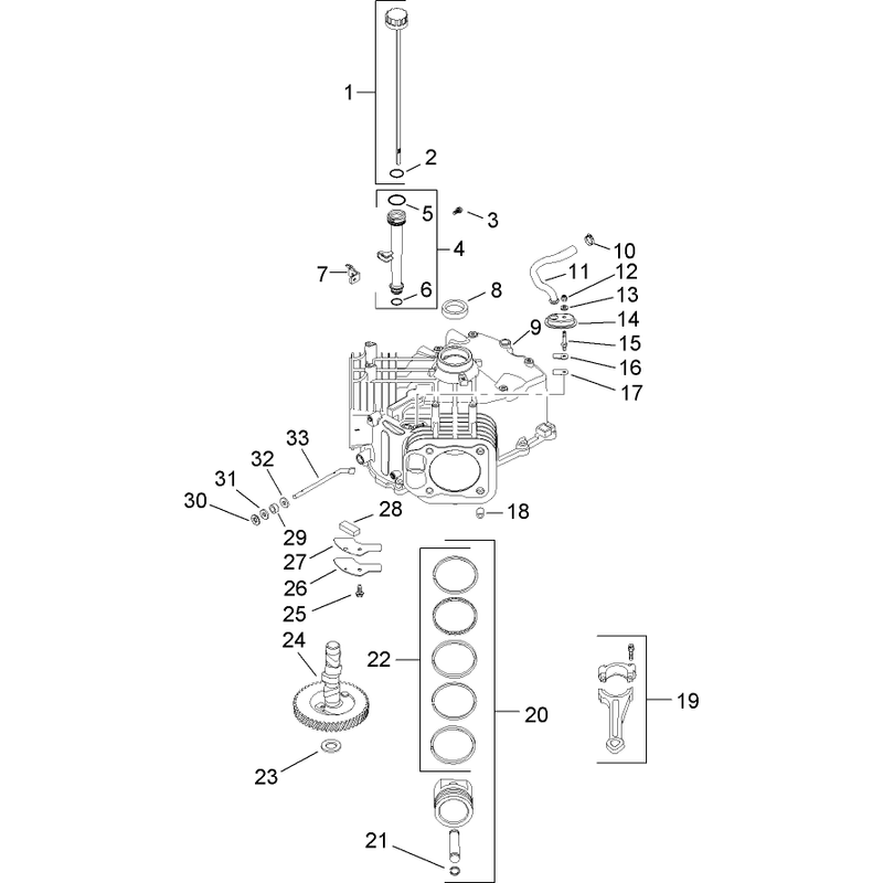 Crankcase Assembly Kohler SV720-0011