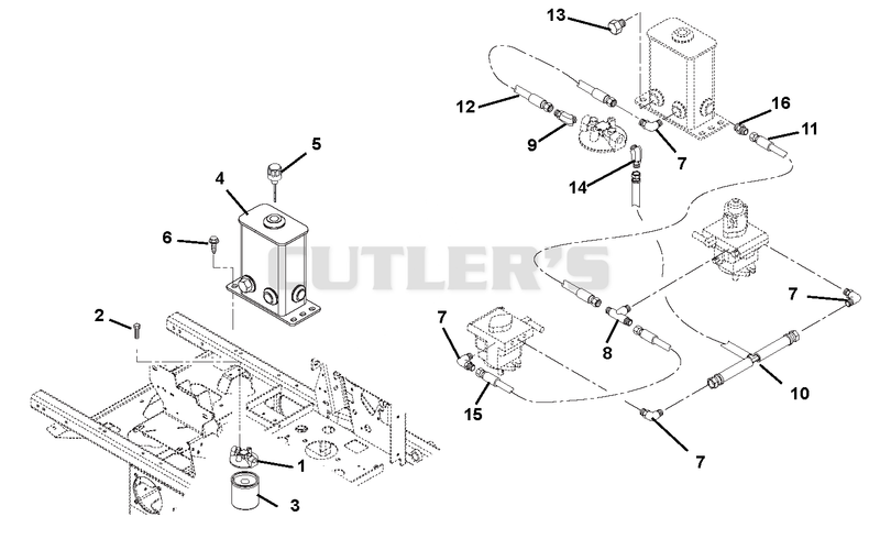 Hydraulic Tank, Filter, Pumps And Hoses - XDZ