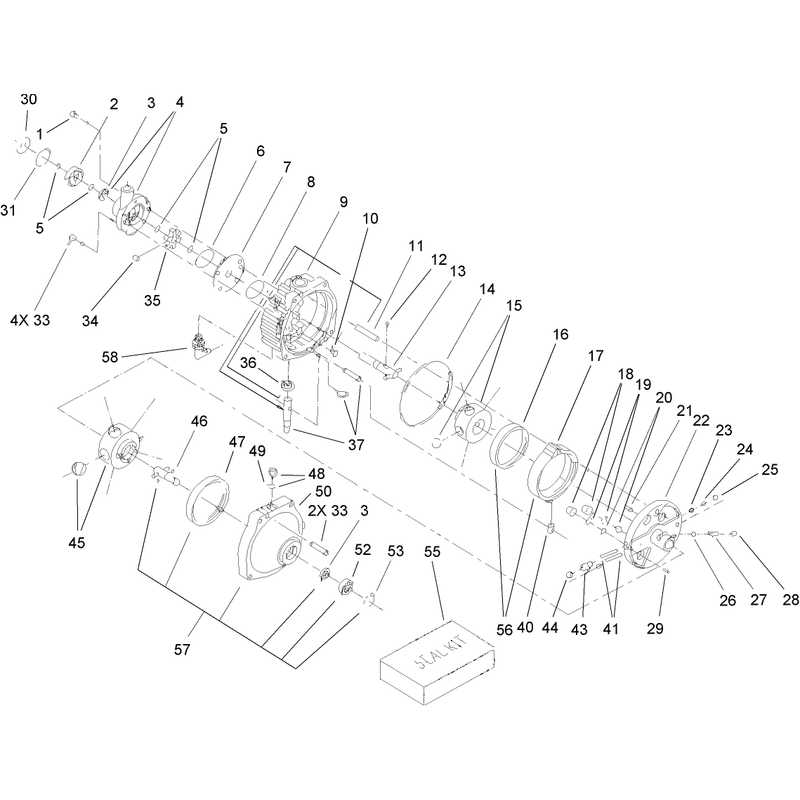 Hydro Transmission Assembly No 94-2003
