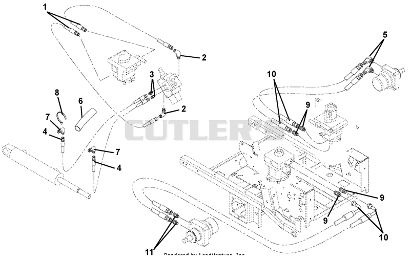 Deck Lift And Motor To Pump Circuits