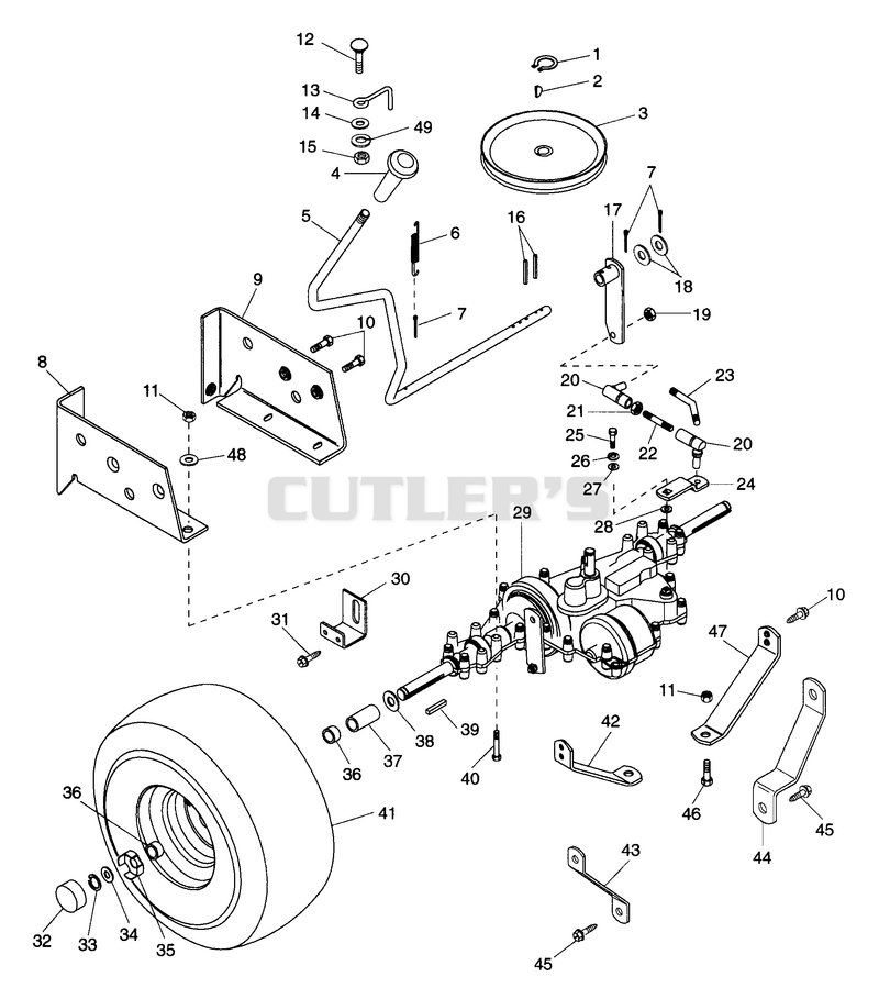 Rear Wheel & Gear Drive