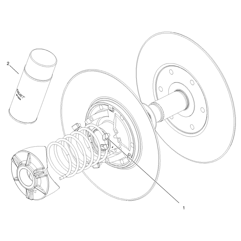 Driven Clutch Assembly No 99-7104