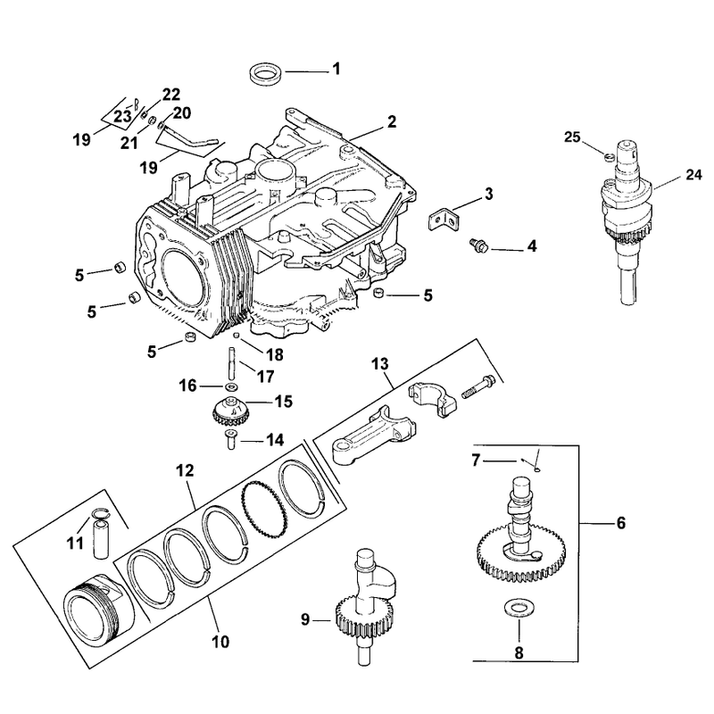 Crankcase Assembly Kohler Model CV15T-41608